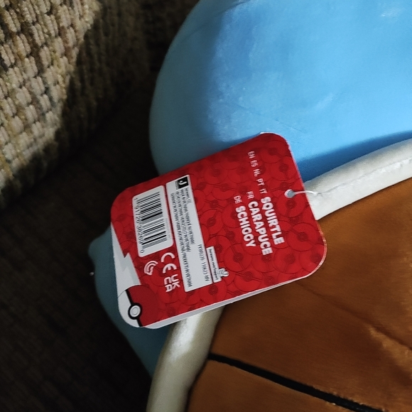 Jazwares Pokémon Sleeping SQUIRTLE Plush 18" Large Soft Pillow Buddy - Picture 7 of 7